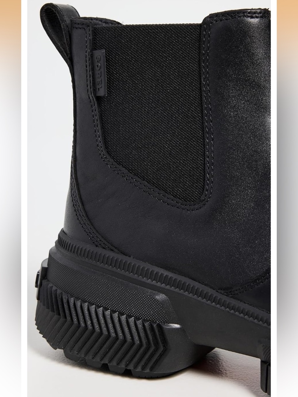 Sorel Ona Ave Waterproof Chelsea Boot black size 8 1/2 EUC - Picture 3 of 7